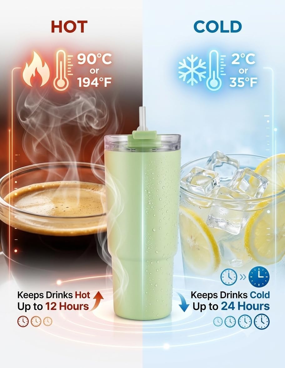 1800 ml Large-Capacity Plastic Tumbler