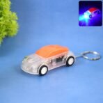 LED Keychain Light in Car Shape Mini Torch Keyring (1 Pc, Random Color) - Image 2