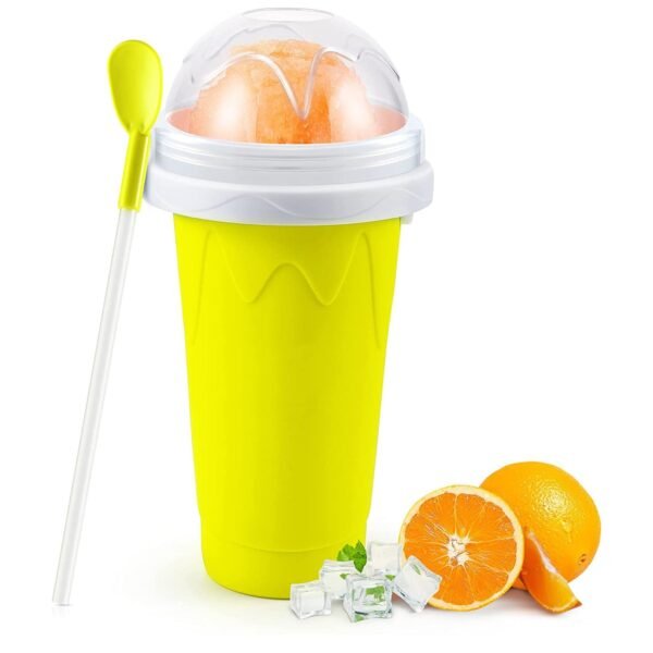 Magic Quick Frozen Smoothie Maker Cup Double-Layer Slushy Squeeze Cup (1 Piece)