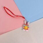 Cute Bunny-Shaped Pop It Fidget Toy Keychain (1 Pc) - Image 4