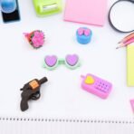 Mix Design Set Fancy Colorful Erasers ?Stylish School Supplies for Children's Gifts (1 Set) - Image 4