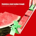 Stainless Steel Watermelon Cutter Windmill Slicer & Peeler ? Easy-to-Use Kitchen Tool for Effortless Fruit Slicing and Preparation at Home - Image 4