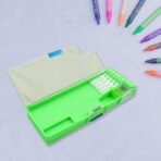 Multipurpose Cartoon Pencil Case ?2 Compartments Compass Box for Kids, School & Stationery Storage - Image 3