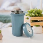 Double Wall Inner Steel Travel Glass (500ml) Approx (1 Pc / Mix Color) - Image 4