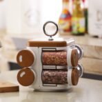 Storewell Plastic Spice Rack - Set of 8