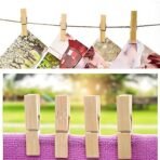 Multipurpose Wooden Heavy Clip (20 Pieces) for Clothespin Dryer, Hanger, Photo Paper Peg Pin, Craft Clips for School Arts Crafts Decoration - Image 4