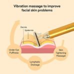 Energy Face Massager Gold-Plated Tool for Improved Circulation, Skin Rejuvenation, and Stress Relief - Image 3