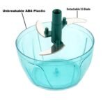 Handy Mini Plastic Vegetable Chopper Cutter, Onion Chopper Vegetables for Kitchen Accessories with 3 s - Image 4