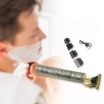Men?? Hair Beard Trimmer Electric Clipper with Guide Combs, Oil Cleaning Brush - Image 3