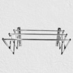 Stainless Steel Wall-Mounted Folding Clothes Drying Rack ?Space-Saving & Durable, Stylish for Indoor & Outdoor Use