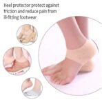 Anti-Crack Silicon Gel Heel Moisturizing Socks Foot Care Solution for Men Women with Hydrating Gel for Cracked Heels - Image 4