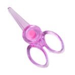 Single Child-Safe Plastic Scissor ?Safety Crafting Tool for Kids (Random Color)
