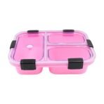 Insulated Plastic 3-Compartment Lunch Box (1 Piece