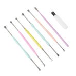 7-Piece Stainless Steel Earwax Removal Kit with Spiral and Spring Design