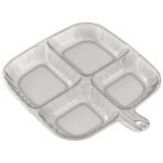 Plastic Kitchen Trays for Serving (4 Compartment 1 Pc)