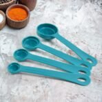 8-Piece Measuring Spoons and Cups Set Accurate Kitchen Tools for Cooking Baking (Plastic, Stackable) - Image 3
