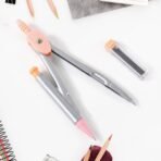 Precision Geometry Compass Set 4-in-1 Drawing Tool Kit for Students & Technical Work - Image 2