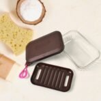 Bathroom & Travel Plastic Soap Box with Lid (1 Pc) - Image 3