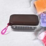 Bathroom & Travel Plastic Soap Box with Lid (1 Pc) - Image 2