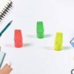 Pencil Top Eraser Rubber Erasers (1 Pc  Mix Colour  Design) - Image 3