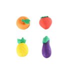 Mini Fruit & Vegetable Erasers Set for Children | Fun, Colorful 3D Puzzle Erasers | Back-to-School Novelty Stationery