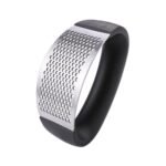 Stainless Steel Garlic Press and Crusher Effortlessly Mince Garlic in Seconds, Quick, and Easy to Use for Convenient Kitchen Prep Single Pack