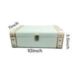 Jewelry Box Organizer for Women ?Luxury  Storage Box , Lockable Display Case for Rings, Necklaces, Watches & Accessories Availabel in Black, Red,Pink,Golde ,White (White) - Image 4