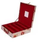 Premium Velvet Bangle Box Organizer - 4 Slot Multi-Slot Jewellery Storage Box for Women - Elegant Bangle Holder and Travel-Friendly Gift Case (Multi Colour) - Image 4