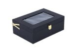 Presents Black Storage Box with Transparent Lid ? Multipurpose Organizer Case with Gold Lock for Jewelry, Watches, Accessories, Keepsakes & Gifts - Image 5