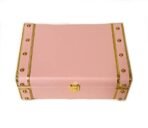 Jewelry Box Organizer for Women ? Luxury Storage Box , Lockable Display Case for Rings, Necklaces, Watches & Accessories Availabel in Black, Red,Pink,Golde ,White (Pink)