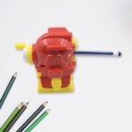Teddy Shaped Pencil Sharpener Machine ?Hardiness Steel Cutter & Removable Tray ?Kids Return Gift - Image 3