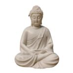 Pack 1 Meditation Buddha White Premium Rare Handcrafted Polymarble Meditation/Dhyan White Buddha Statue Lord Figurine/Idol,Medium
