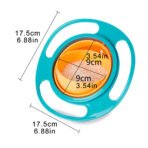 Portable Non Spill Feeding Toddler Gyro Bowl 360 Degree Rotating Dish - Image 2