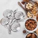 Tree Shape 4 Compartment Mukhwas Dani Serving Tray for Home & Kitchen Use - Image 4