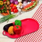 Kitchen Plastic Chopping Board with Tray Convenient Cutting Surface and Tray for Easy Food Prep and Cleanup - Image 2