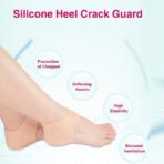 Silicone Gel Heel Foot Protector Socks Anti-Crack Moisturizing Treatment for Soft, Smooth Feet (For Men Women - Image 3