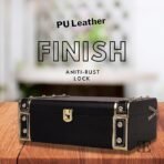 Jewelry Box Organizer for Women ? Luxury  Storage Box , Lockable Display Case for Rings, Necklaces, Watches & Accessories Availabel in Black, Red,Pink,Golde ,White (Black) - Image 6