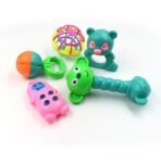 AT38 5Pc Rattles Baby Toy and game for kids and babies for playing and enjoying purposes. - Image 4