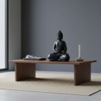 Black Meditating Buddha Statue - Serene Resin Idol in Dhyana Mudra for Home Decor, Zen Garden, Yoga Studio, & Spiritual Gifts - Image 4