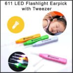 LED Flashlight Earpick with Tweezer Safe Precise Ear Wax Removal Tool with Light for children Adults - Image 4