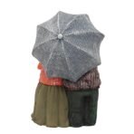 Romantic Elderly Couple Statue with Umbrella - Resin Love & Anniversary Figurine for Home Decor, Valentine?s Day, or Gifting - Image 3