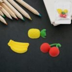 Mix Design Fancy Stylish Colorful Erasers (1 Set 3 Pc Set)