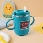 Kids Sporty Sipper Mug with Straw and Dual Handles Approx 300ml (1 Pc) - Image 2
