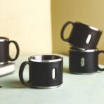 Stainless Steel Desk Mug Set 6 Pcs Durable, Rust-Resistant Mugs for Office Home Use - Image 4
