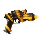 TTG LED Laser Gun Toy ?? Battery Operated Space Blaster with Flashing Lights & Sound (1 Set)