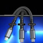 3-in-1 Super Fast Charging Cable 100w - Image 5