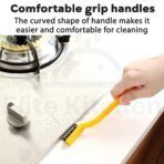 Mini Wire Brush Durable Nylon Bristles for Cleaning, Scrubbing, and Detailing Small Surfaces (1 Pc) - Image 6