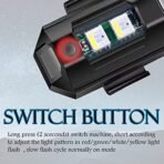 Mini LED Strobe Lights, Waterproof Lights, Lightweight RGB LED Lights Drone Strobe Lights Veicle Anti-Collision Strobe Light Bike Motocycle Lights USB Recharge Multi-colors - Image 6