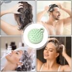 Comb Scalp Massage Brush, Hair brush, Hair Comb, Shower Brush, Bath Massage Brush, Small Portable Brush Washable Massage Comb Bath Shampoo Massages Effectively Remove Loose Short Hair - Image 3