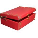 Jewelry Box Organizer for Women ? Luxury  Storage Box , Lockable Display Case for Rings, Necklaces, Watches & Accessories Availabel in Black, Red,Pink,Golde ,White (Red)